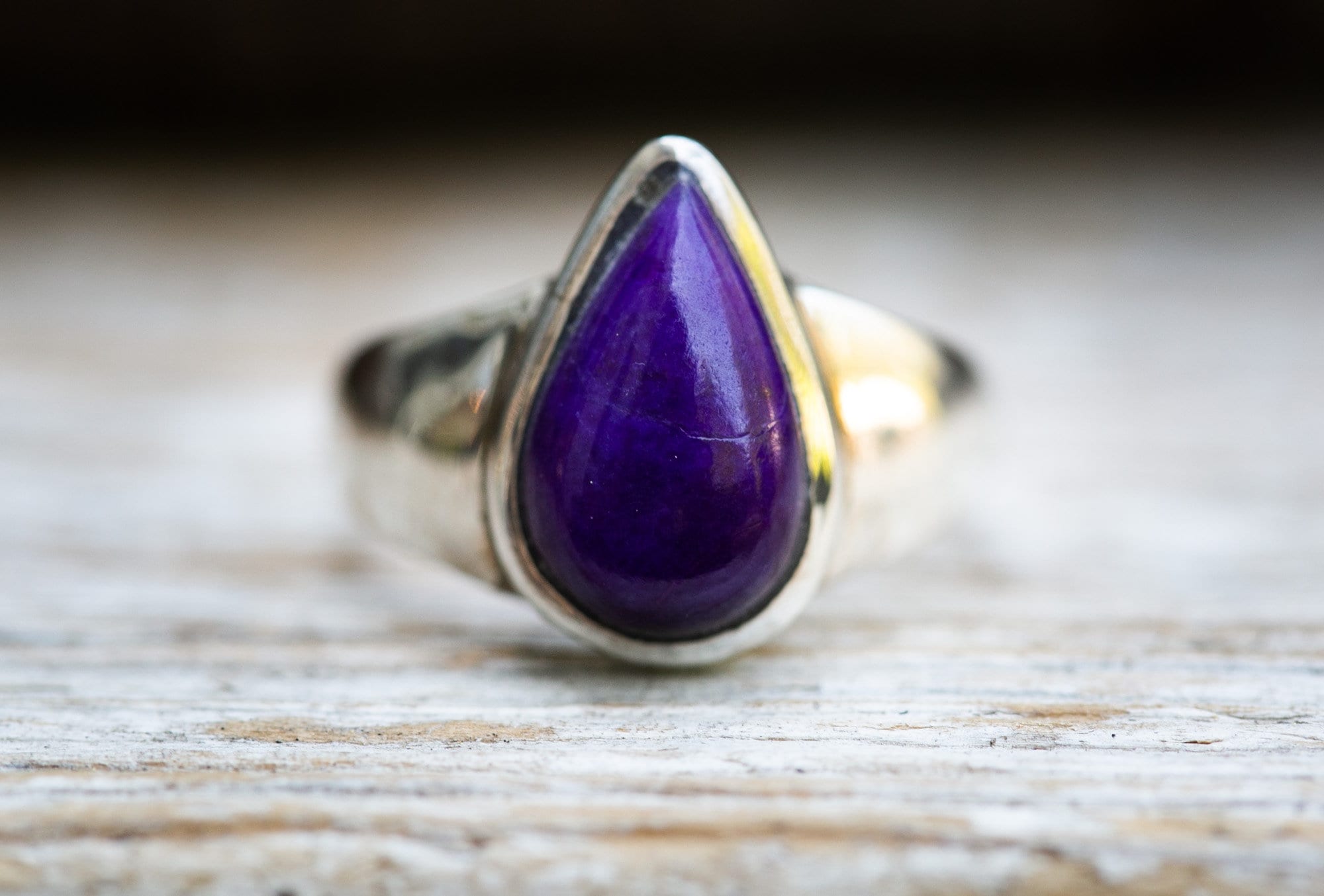 Sugilite Ring 9.5 - Sugilite Sterling Silver Ring - Suglite Ring - Sugilite Ring - Ring Size 9.5 - Sterling Silver Sugilite - Sugilite Ring