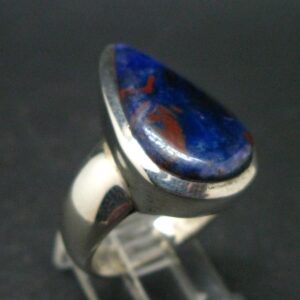 Bustamite & Sugilite Silver 925 Ring From South Africa - Size 9