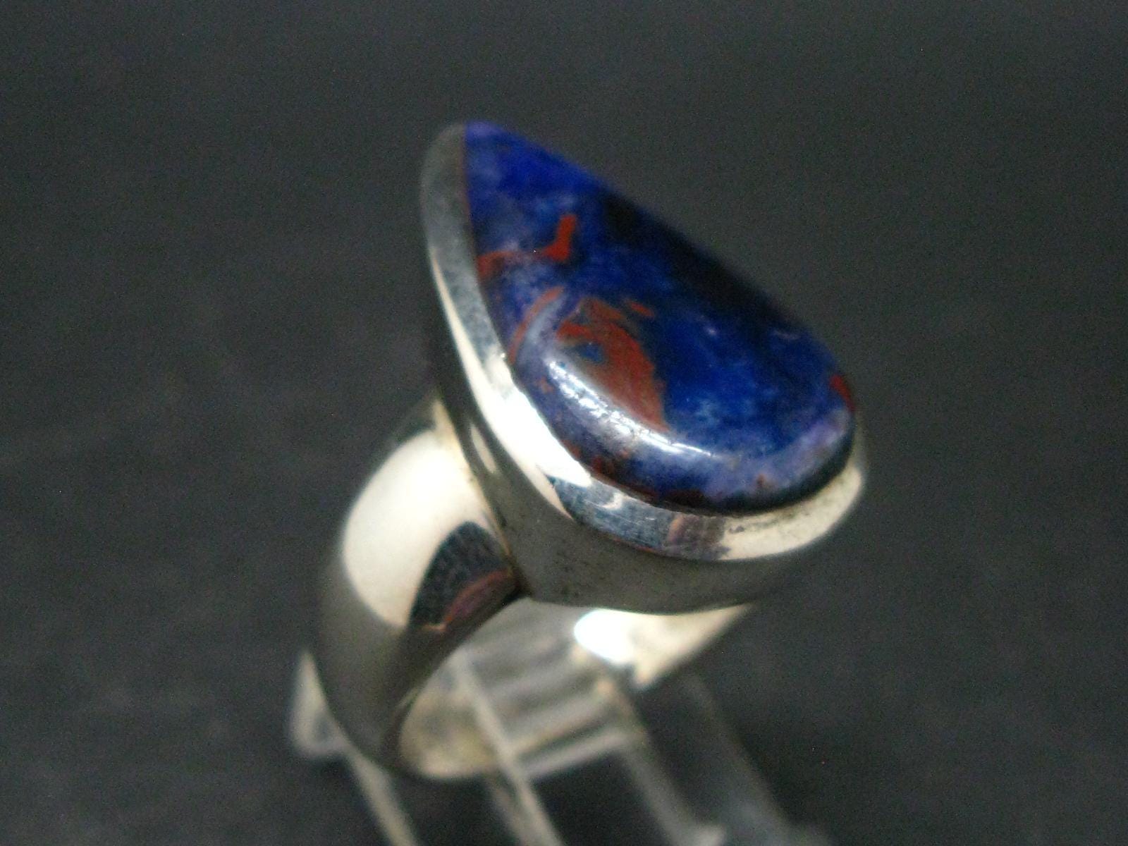 Bustamite & Sugilite Silver 925 Ring From South Africa - Size 9