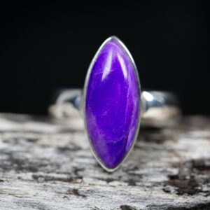 High Grade Sugilite Sterling Silver Ring - Size 10