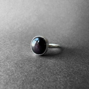 Natural Purple Sugilite Silver Ring, African Sugilite Stone, One-of-a-Kind Jewelry from TurkuazNaturalStones