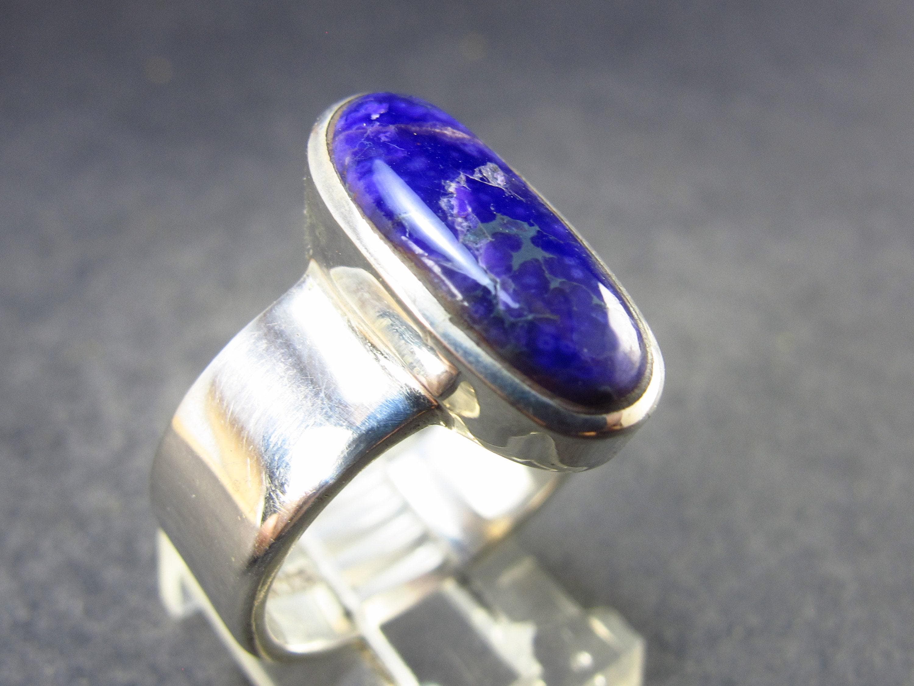 Sugilite Silver Ring From South Africa - 8.6 Grams - Size 9 Sugilite Silver Ring From South Africa - 8.6 Grams - Size 9