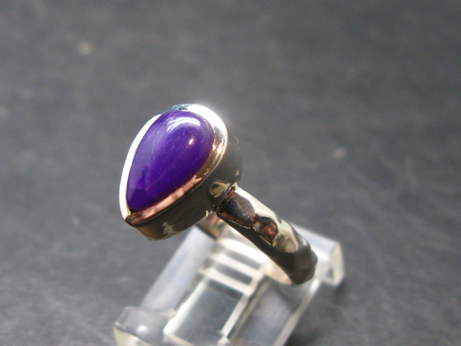 Sugilite Silver Ring From South Africa - 3.96 Grams - Size 8 Sugilite Silver Ring From South Africa - 3.96 Grams - Size 8