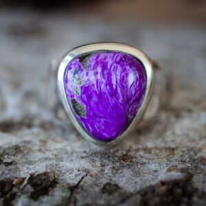 Sugilite Sterling Silver Ring: Size 7, Crown Chakra Stone