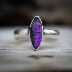 Sugilite Sterling Silver Ring - Size 7 - Chakra Jewelry