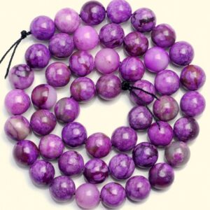 10 Strands 6mm Sugilite Gemstone Light Purple Violet Round Loose Beads 15.5 inch Full Strand BULK LOT (90184554-842 x10)