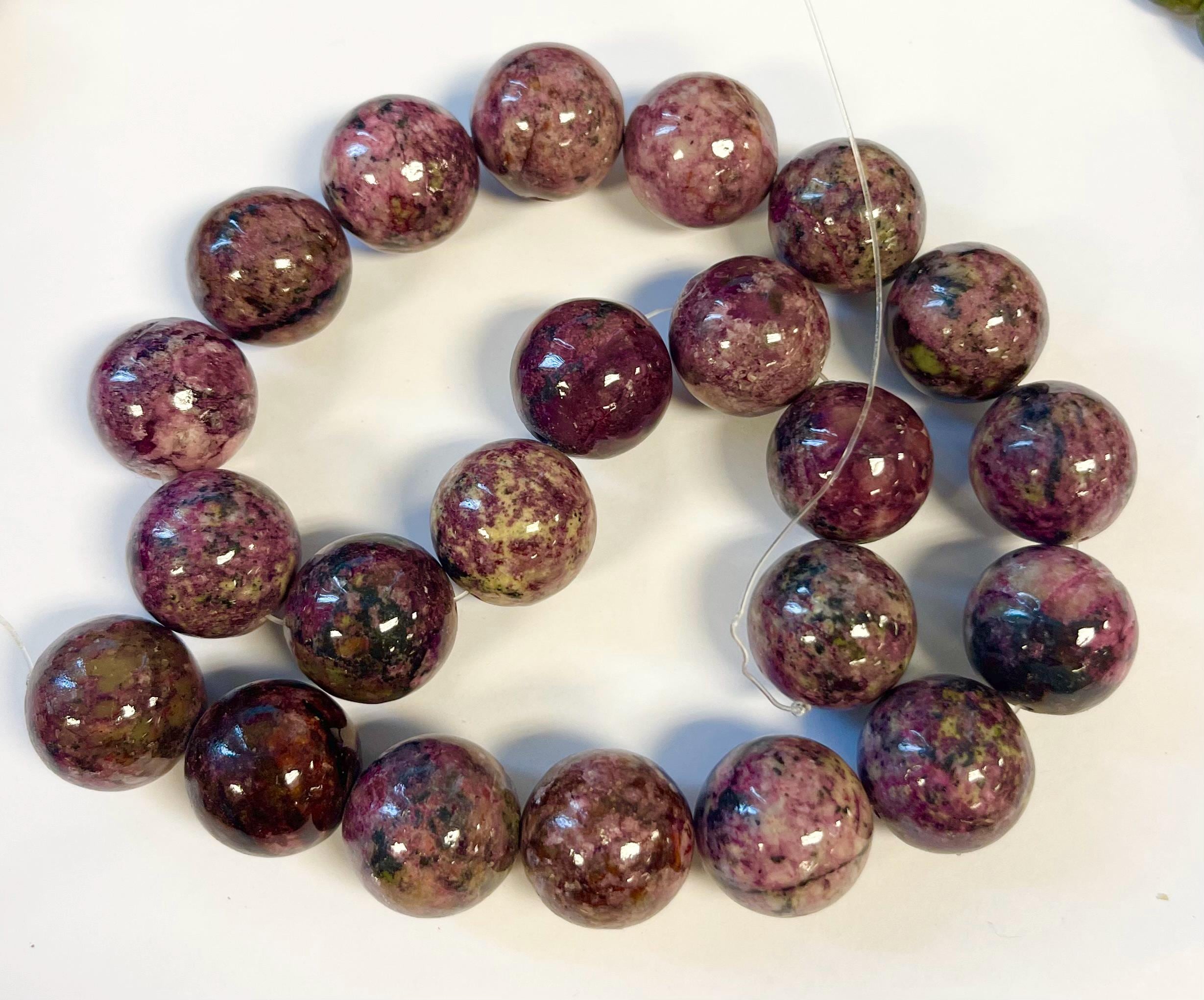 Sugilite 18mm Round Gemstone Bead--15.5 Inch Strand