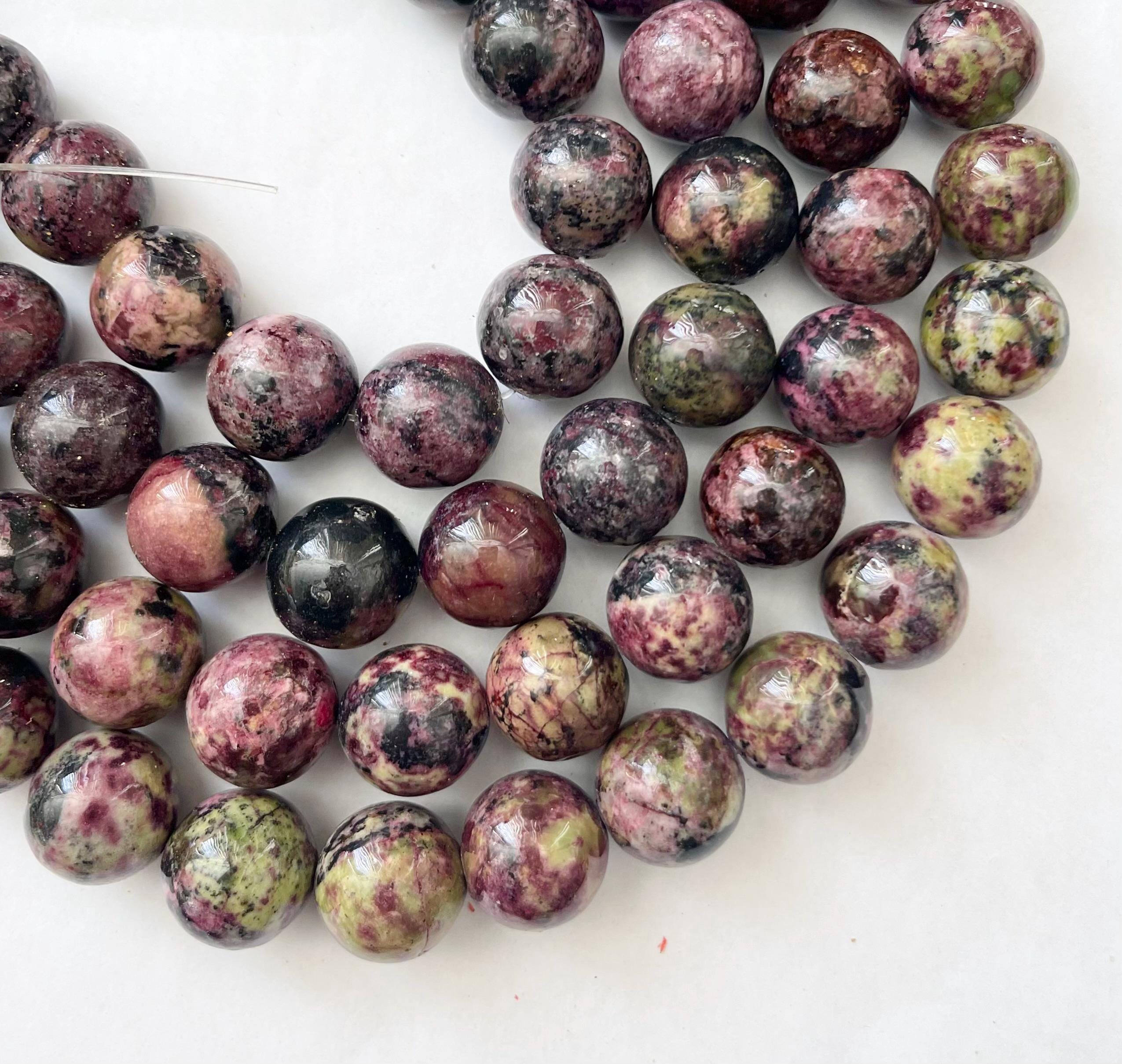 Sugilite 18mm Round Gemstone Bead 15.5 Inch Strand