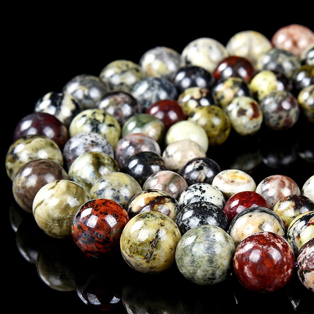 Natural Sugilite Bustamite Richterite Gemstone Round 8mm 9mm 10mm 11mm Loose Beads (d453)