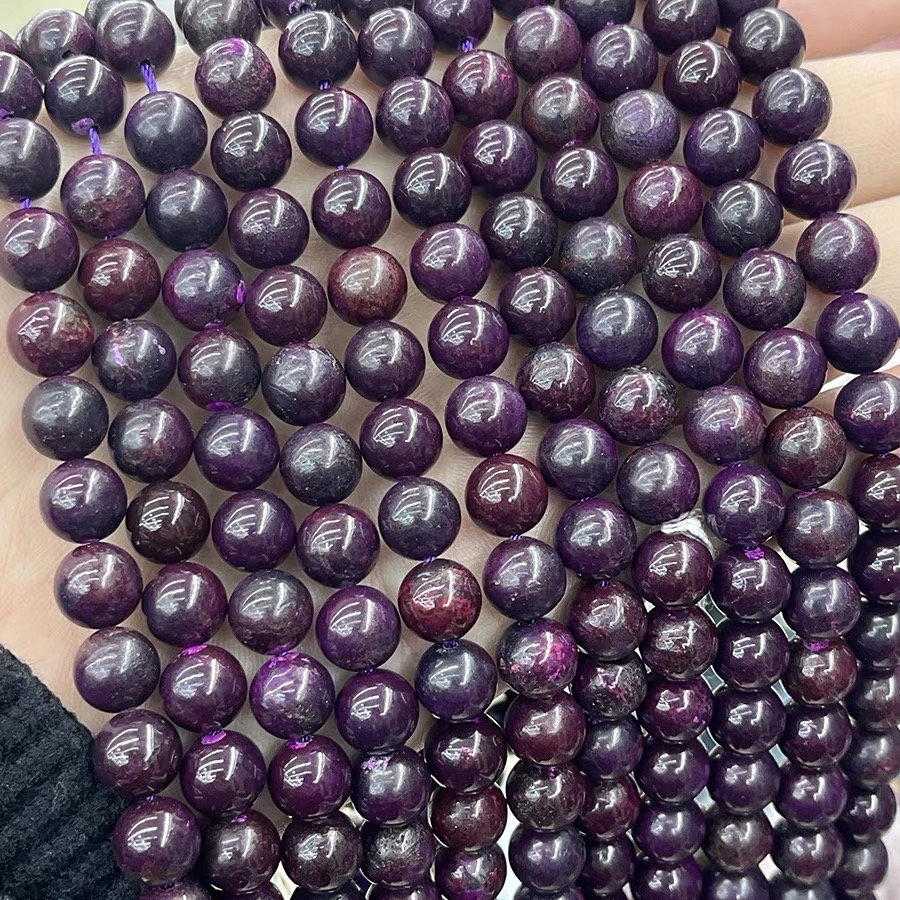 Natural Sugilite Smooth And Round Beads,8mm/10mm Sugilite Beads Supply,15 Inches One Strand