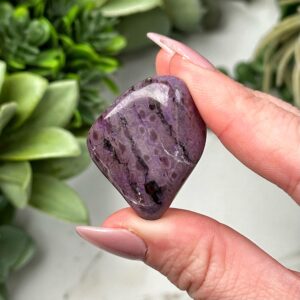 Sugilite Mini Freeform | 12g | - #4 (polished Purple Crystal Chunk, Crown Chakra, Healing Stone) Sugilite Mini Freeform | 12g | - #4 (polished Purple Crystal Chunk, Crown Chakra, Healing Stone)