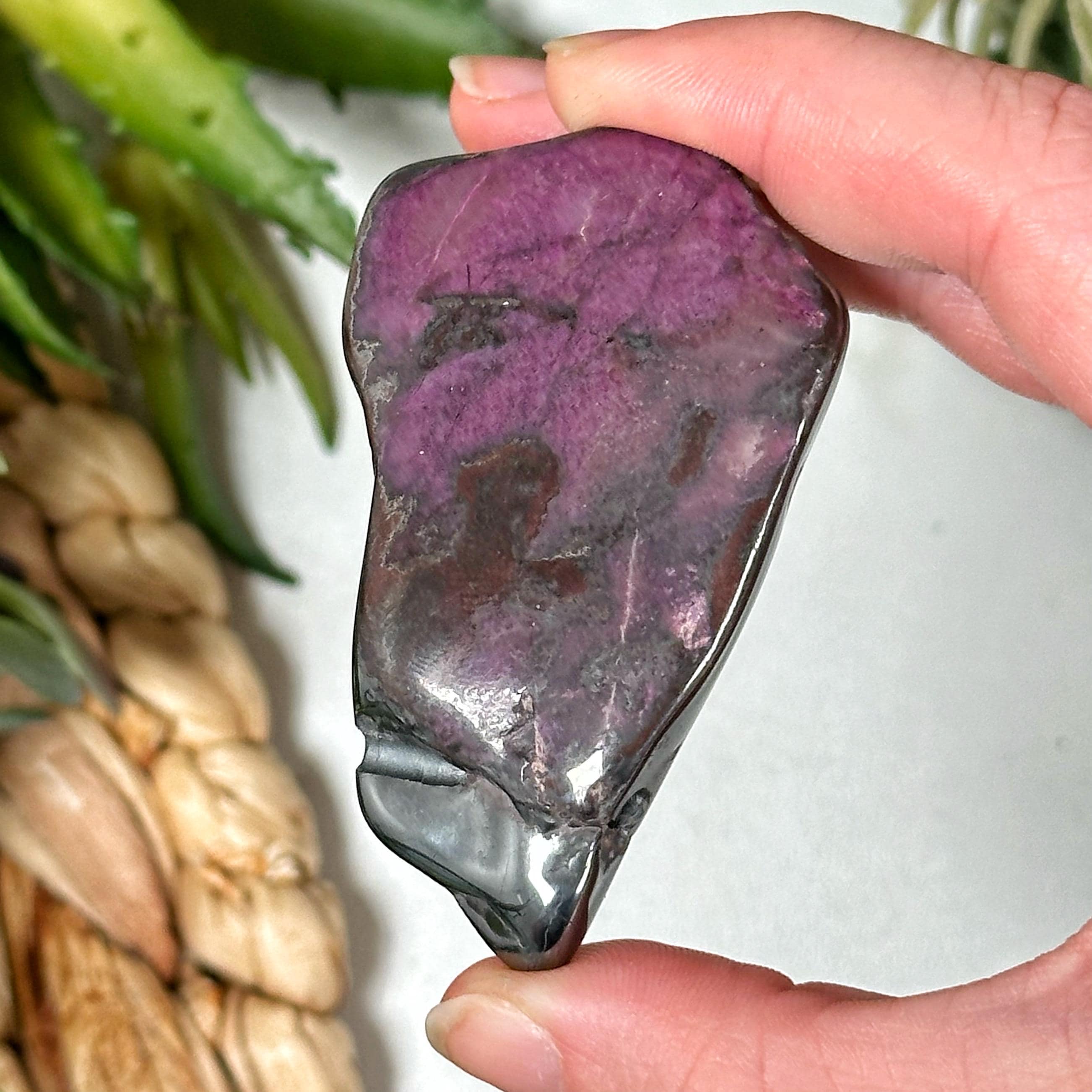 Sugilite Mini Freeform | 63g | - #10 (polished Purple Crystal Chunk, Crown Chakra, Healing Stone)