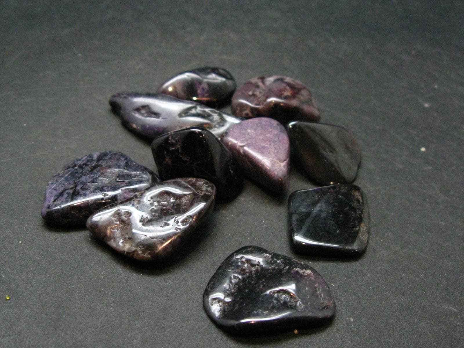 Lot Of 10 Purple Sugilite Tumbled Piece From South Africa- 42.56 Grams