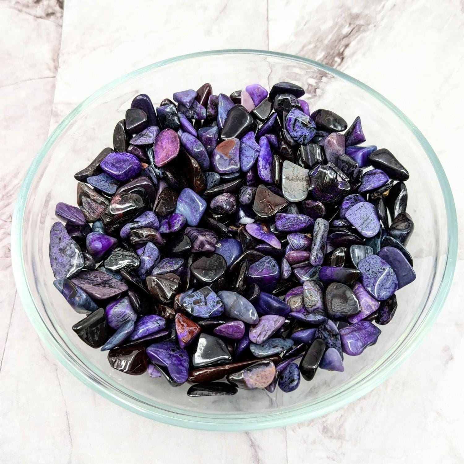 Sugilite Small Tumble, 6 Stone Parcel (.50 - .90") #lv2288