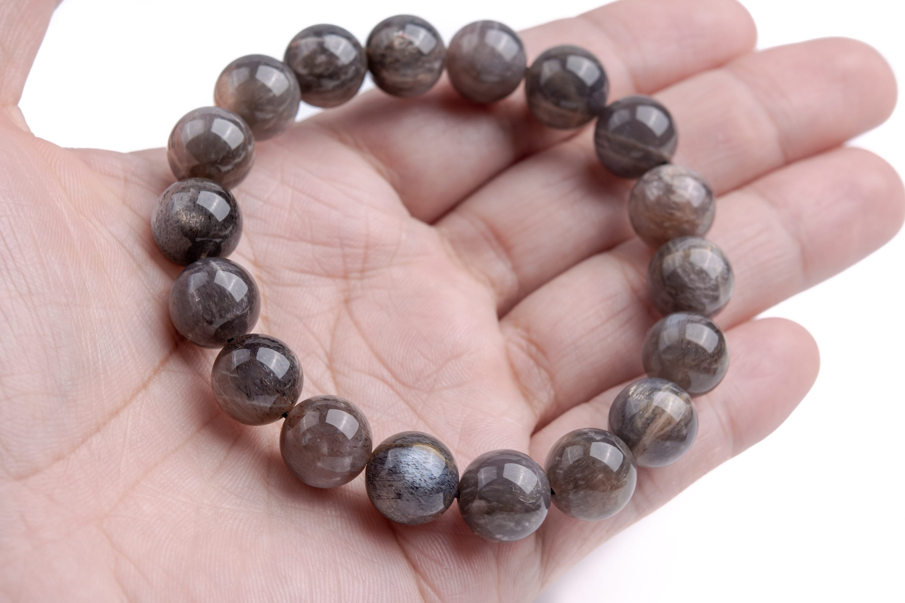 11mm Aventurescence Sunstone Hematite Inclusions Beads Gray Bracelet Grade Aaaa Genuine Natural Round Gemstone 7.5" (124247h-304) 11mm Aventurescence Sunstone Hematite Inclusions Beads Gray Bracelet Grade Aaaa Genuine Natural Round Gemstone 7.5" (124247h-304)