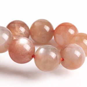 8-9mm Sunstone Beads Multicolor Bracelet Grade Aa Genuine Natural Round Gemstone 7" (123599h-73)
