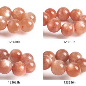 Sunstone Beads 7"/7.5" Bracelet Genuine Natural Round Gemstone Beads