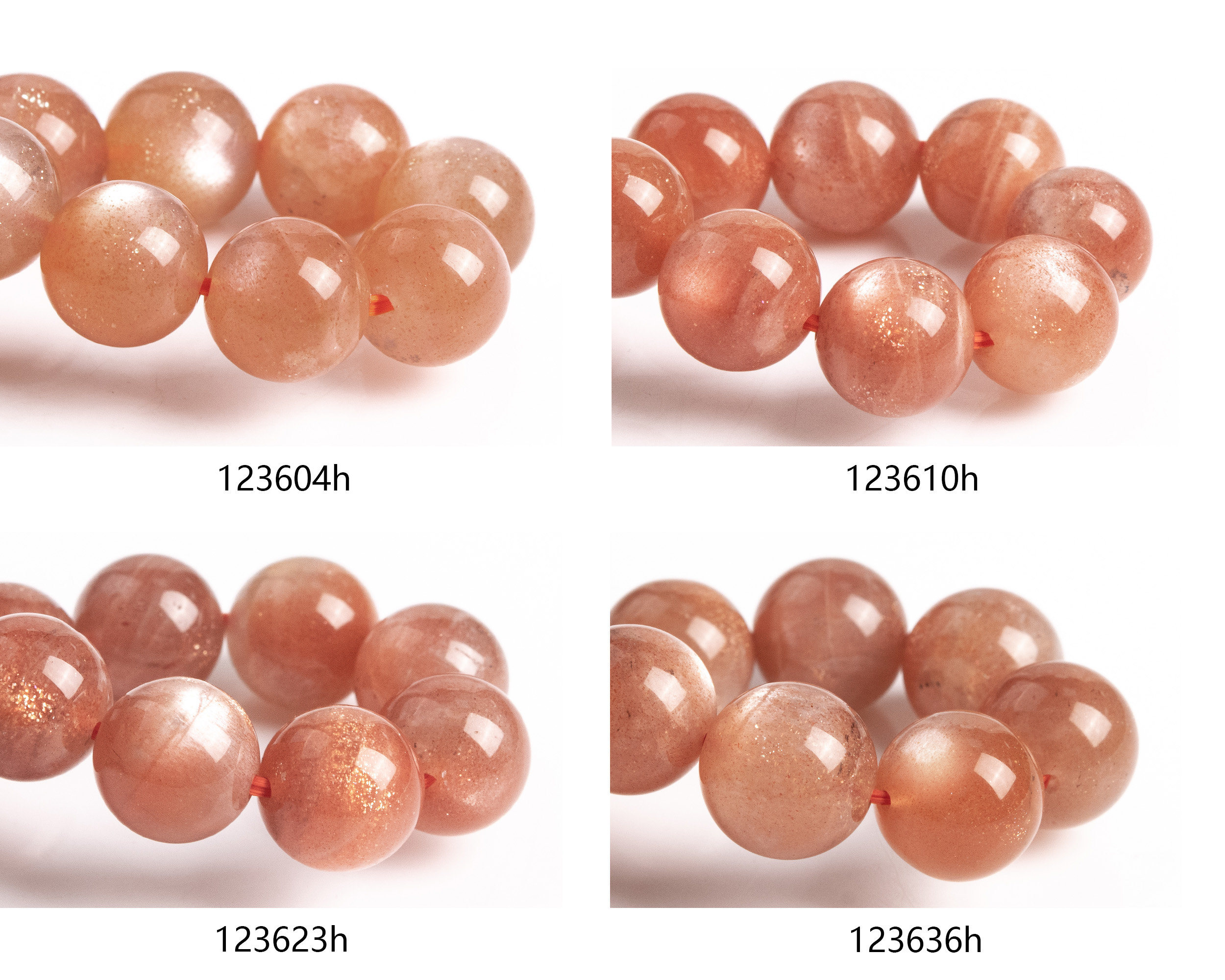 Sunstone Beads 7"/7.5" Bracelet Genuine Natural Round Gemstone Beads