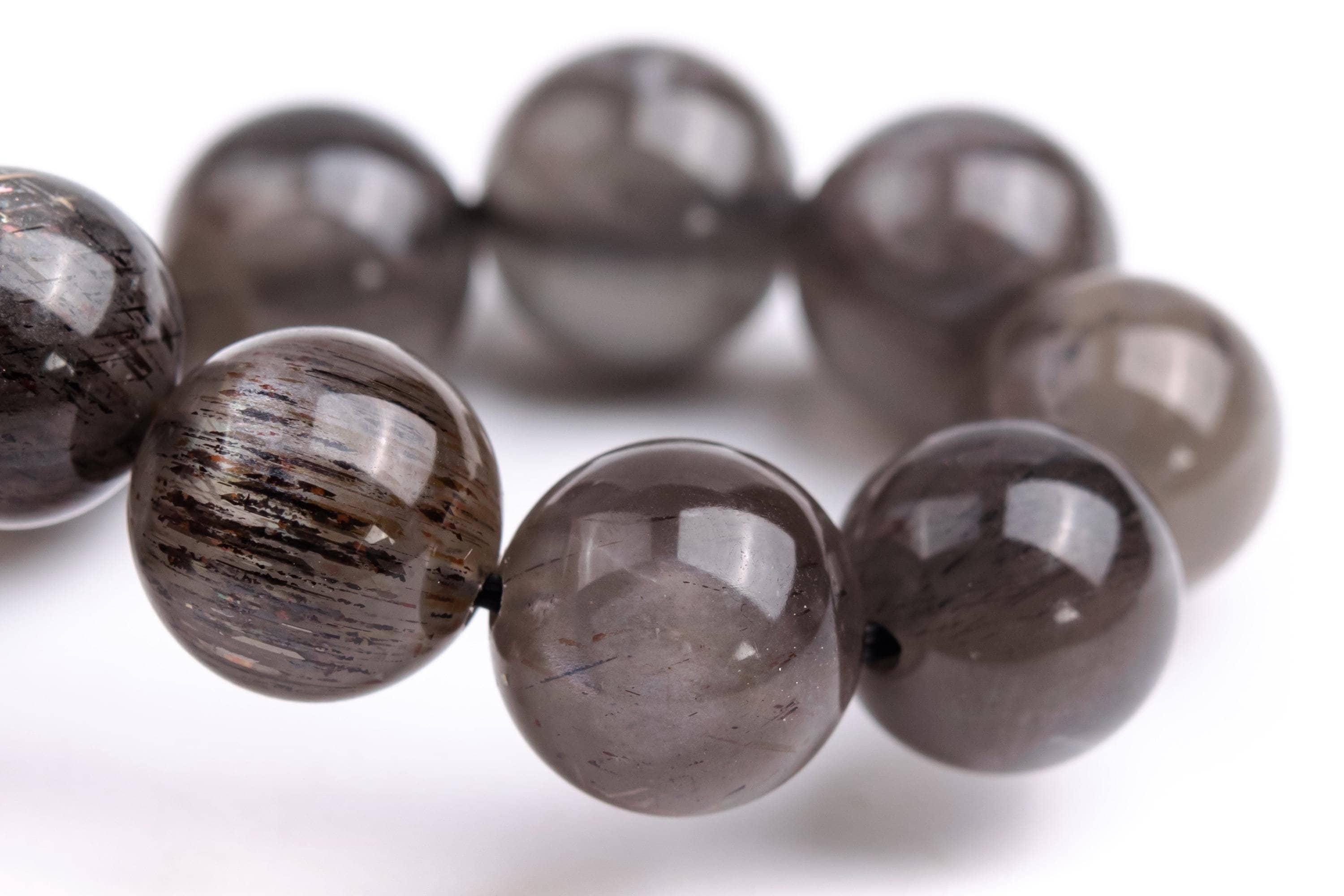 Brazil Aventurescence Sunstone Hematite Inclusions Bead Bracelet Genuine Natural Round Gemstone Beads Bracelet