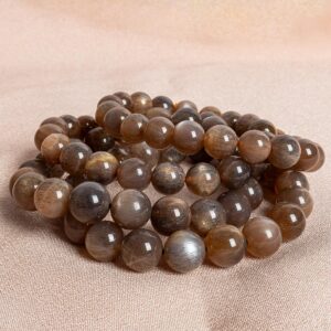 Brazil Aventurescence Sunstone Hematite Inclusions Beads 7.5"/8" Bracelet Genuine Natural Round Gemstone Beads