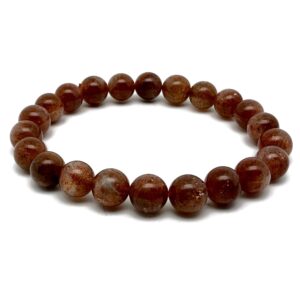 SunStone Gemstone Bracelet - AAA Premium Quality Crystal Bracelet - Men&Women Stretchy Bracelet - Crystal Healing - AA1014