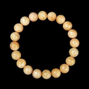 Natural Yellow Feldspar Sunstone Gemstone Round Bracelet 8mm 10mm 7.5 Inch Strand Bulk Lot 1,2,6,12 And 50 (s22)