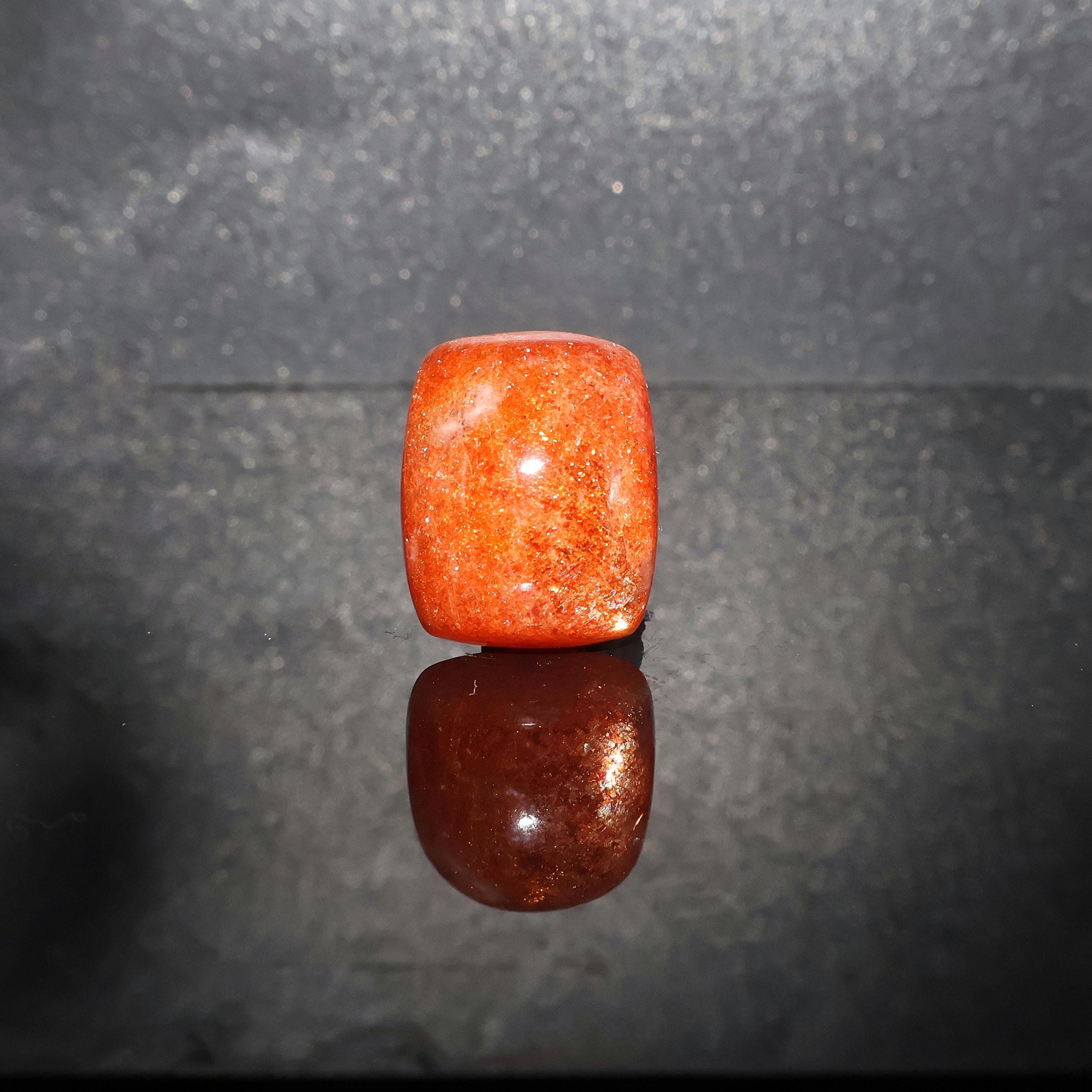 11.45 Carat, Natural Sunstone Cabochon, Flashy Fire Sunstone, Loose Gemstone, 14.50x12 Mm, Cushion Shape