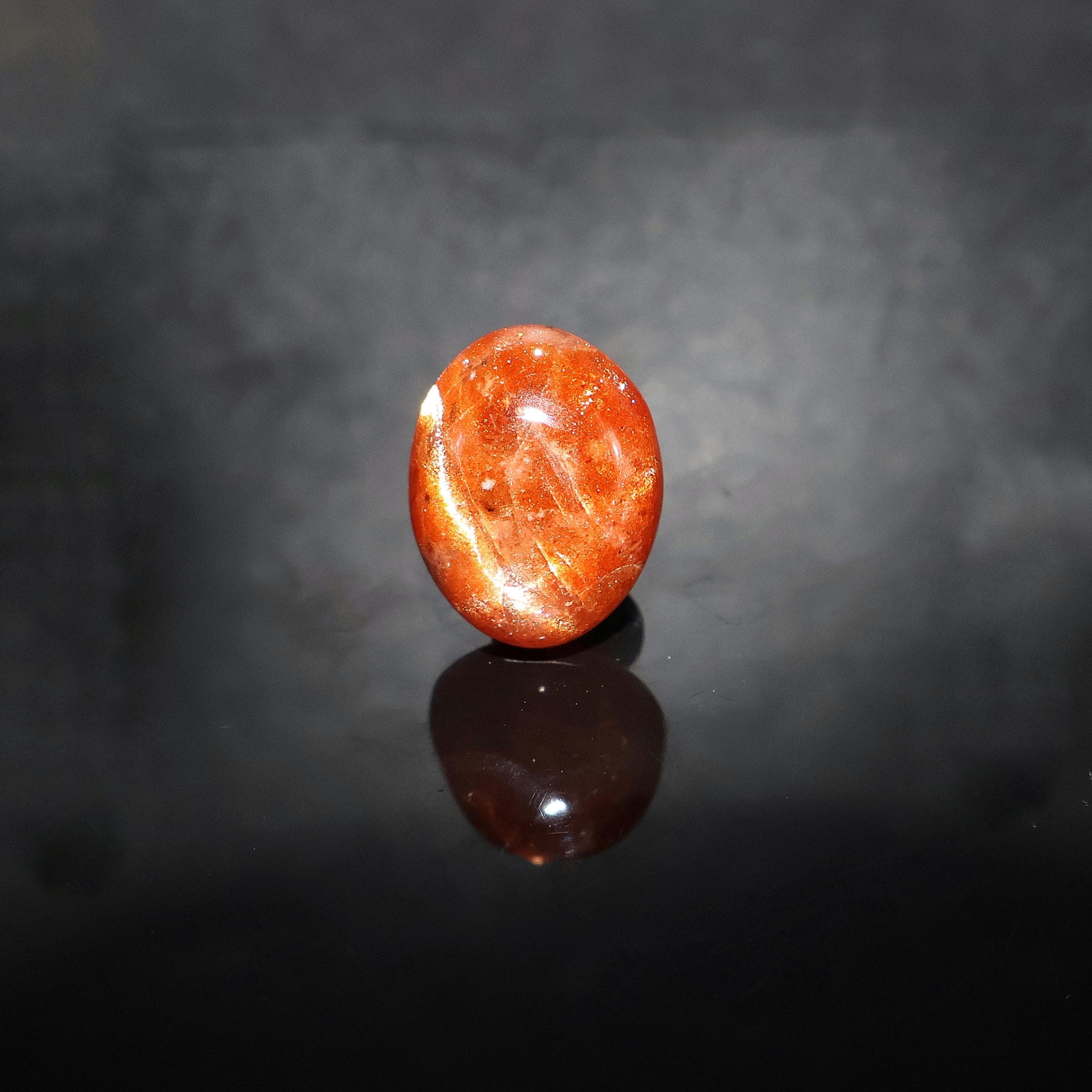 8.40 Carat, Natural Sunstone Cabochon, Flashy Fire Sunstone, Loose Gemstone, 14.50x11.50 Mm, Oval Shape 8.40 Carat, Natural Sunstone Cabochon, Flashy Fire Sunstone, Loose Gemstone, 14.50x11.50 Mm, Oval Shape
