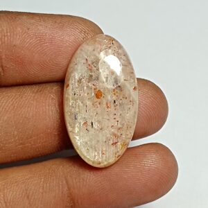 Handmade Red Sunstone Cabochon, Loose Gemstone (30cts. 28x16 Mm) Handmade Red Sunstone Cabochon, Loose Gemstone (30cts. 28x16 Mm)