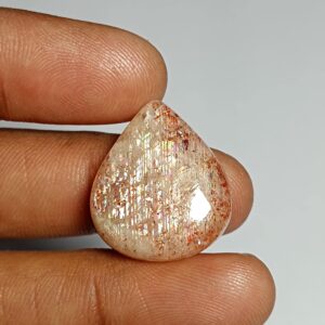 Handmade Red Sunstone Cabochon, Loose Gemstone (24cts. 23x20 Mm) Handmade Red Sunstone Cabochon, Loose Gemstone (24cts. 23x20 Mm)