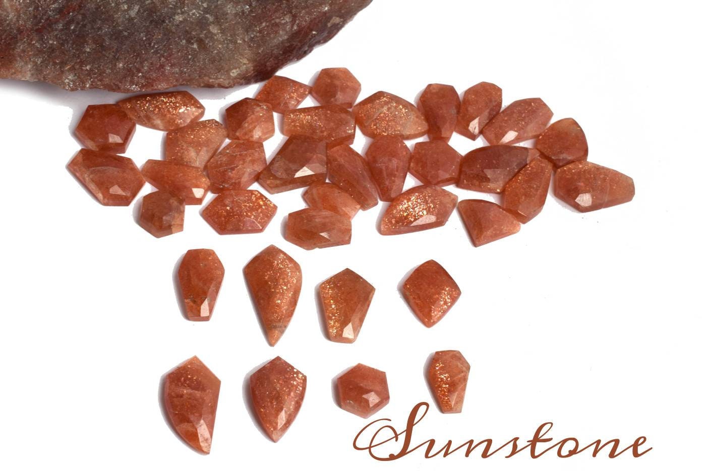 Natural Sunstone Aaa Unusual Shape Stone, Natural Gemstone  lot, Wholesale Loose Stone, Gemstone Supply, Multi Shape Cabochon, Jewelry Tool