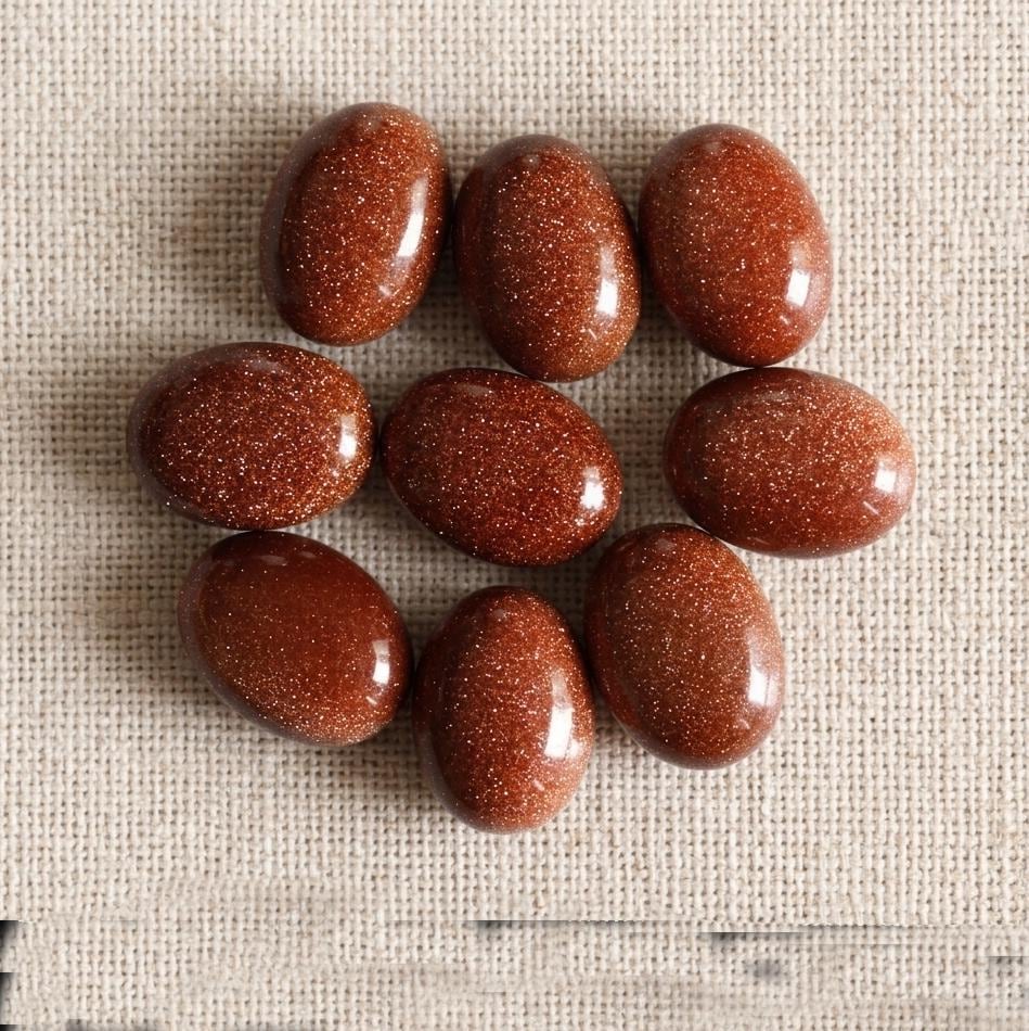 Natural Sunstone Oval Cabochon Gemstones, Wholesale Golden Sunstone Loose Stones