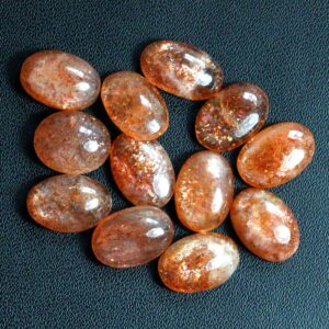 Natural Sunstone Cabochon: Oval Loose Gemstone (13x9x4 MM) Natural Sunstone Cabochon: Oval Loose Gemstone (13x9x4 MM)