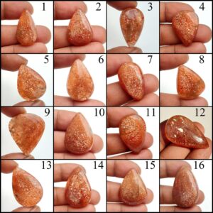 Natural Sparkle Rainbow Lattice Sunstone. Orange Red Sunstone Cabochon. Polished Sunstone Gemstone. Pear Shape Sunstone For Jewelry. Natural Sparkle Rainbow Lattice Sunstone. Orange Red Sunstone Cabochon. Polished Sunstone Gemstone. Pear Shape Sunstone For Jewelry.