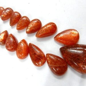 Sunstone Cabochon Pear Shape 97.5Ct-Size- 9x11-19x25MM Sunstone Cabochon Pear Shape 97.5Ct-Size- 9x11-19x25MM