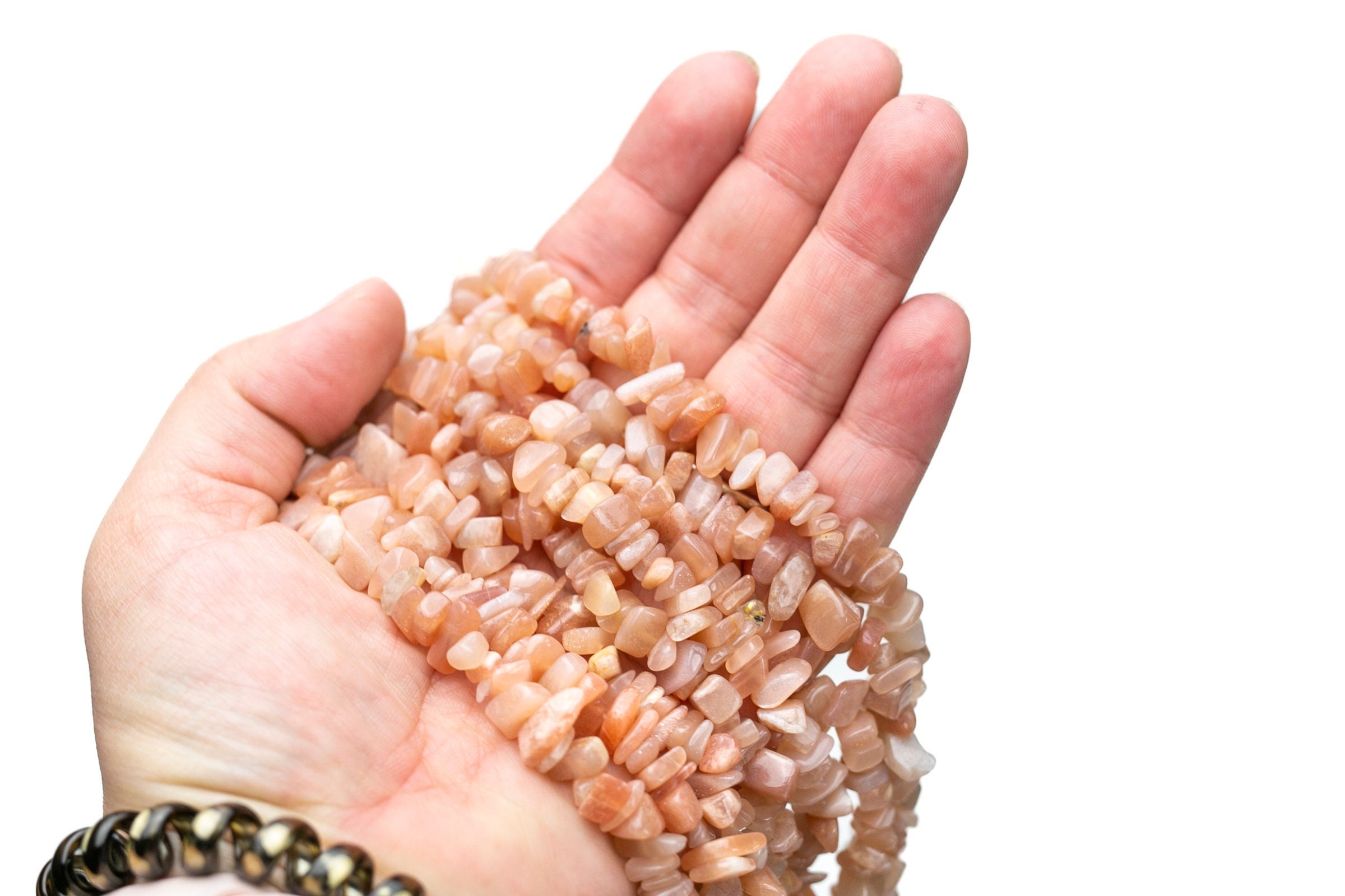 30" Natural Sunstone Crystal Chip Beads 6mm - 8mm - Double Length Strand Gemstone Beads 30" Natural Sunstone Crystal Chip Beads 6mm - 8mm - Double Length Strand Gemstone Beads
