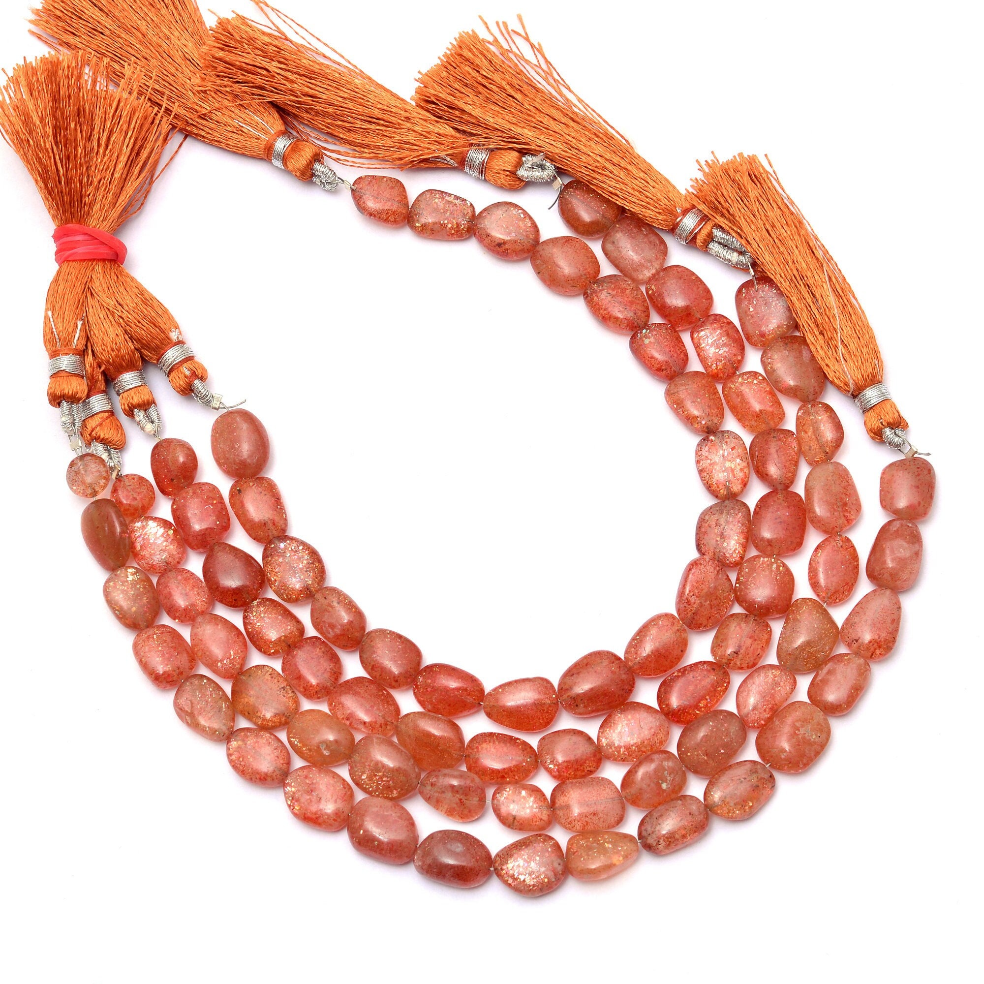 Aaa+ Sunstone Gemstone 7x9mm-8x11mm Smooth Oval Nugget Beads | Natural Sunstone Fiery Tumbled Semi Precious Gemstone Beads | 8inch Strand Aaa+ Sunstone Gemstone 7x9mm-8x11mm Smooth Oval Nugget Beads | Natural Sunstone Fiery Tumbled Semi Precious Gemstone Beads | 8inch Strand