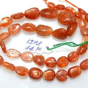 Aaa Natural Sunstone Loose Gemstone Nuggets | 7x7–13x16mm | Approx 8 Inch Strand | Wholesale Available