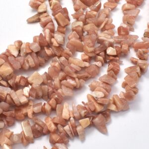 Sunstone Beads, 4-9mm Chips Beads , 32 Inch, Long Full strand, Hole 0.8mm (418005001)