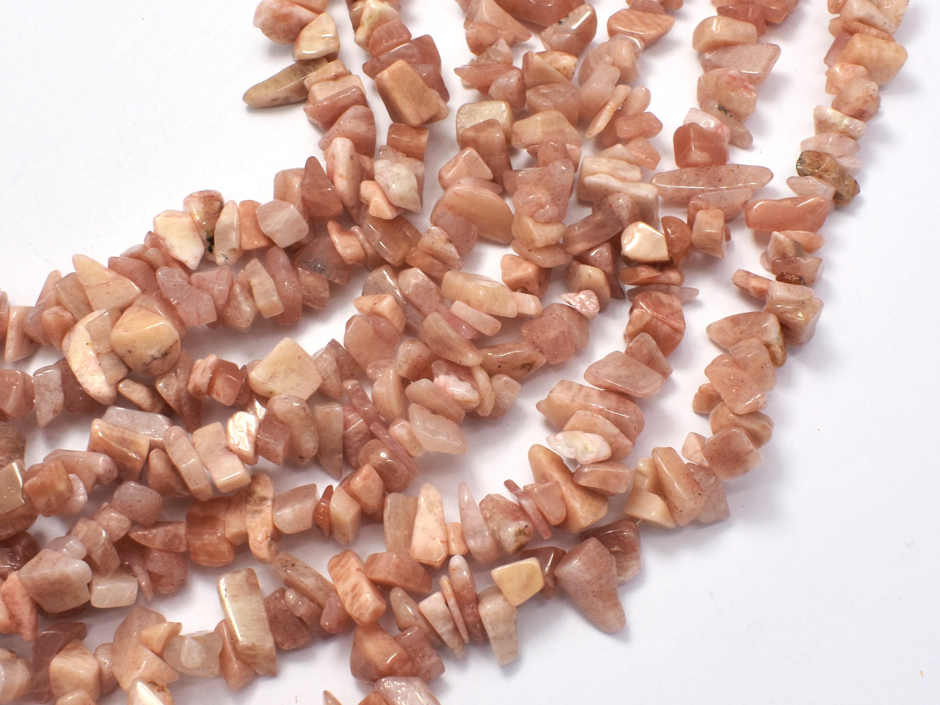 Sunstone Beads, 4-9mm Chips Beads , 32 Inch, Long Full Strand, Hole 0.8mm (418005001)
