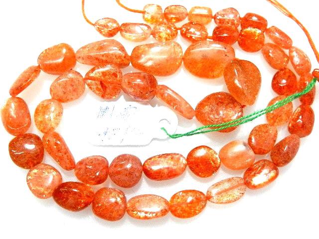 Honey Bee Brown Sunstone Beads: Gemstone Nuggets For Jewelry Making