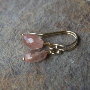 Oregon Sunstone Dangle Earrings 14k Gold Fill Oregon Sunstone Dangle Earrings 14k Gold Fill