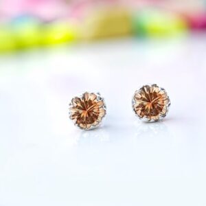 Oregon Sunstone Gemstone Earrings Minimalist Gold Stud Earrings For Women Handmade Round Earrings For Her Vintage Style Wedding Stud For Her Oregon Sunstone Gemstone Earrings Minimalist Gold Stud Earrings For Women Handmade Round Earrings For Her Vintage Style Wedding Stud For Her