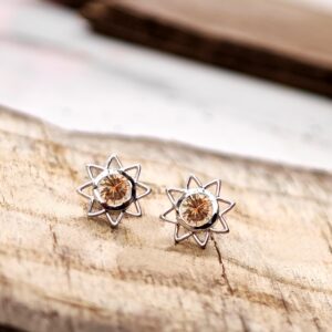 Oregon Sunstone Stud Earrings For Women 14k Gold Oregon Gemstone Earrings Minimalist Flower Earrings Handmade Stud Earrings Anniversary Gift Oregon Sunstone Stud Earrings For Women 14k Gold Oregon Gemstone Earrings Minimalist Flower Earrings Handmade Stud Earrings Anniversary Gift