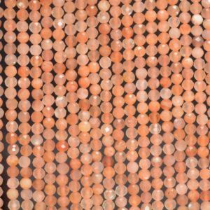 2mm Sunstone Gemstone Grade Aaa Micro Faceted Round Loose Beads 15 Inch Full Strand (80010176-a194)