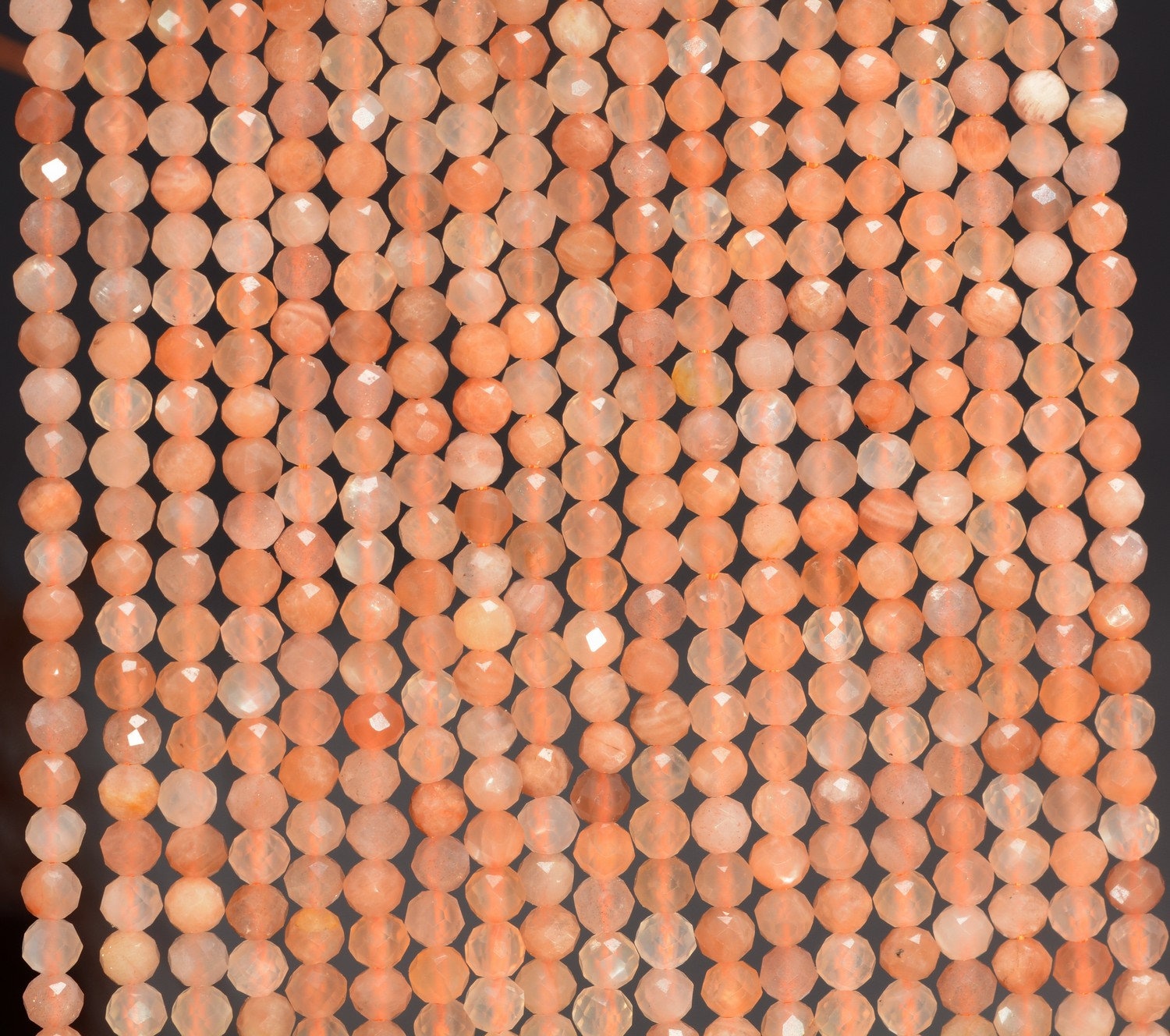 2mm Sunstone Gemstone Grade Aaa Micro Faceted Round Loose Beads 15 Inch Full Strand (80010176-a194)
