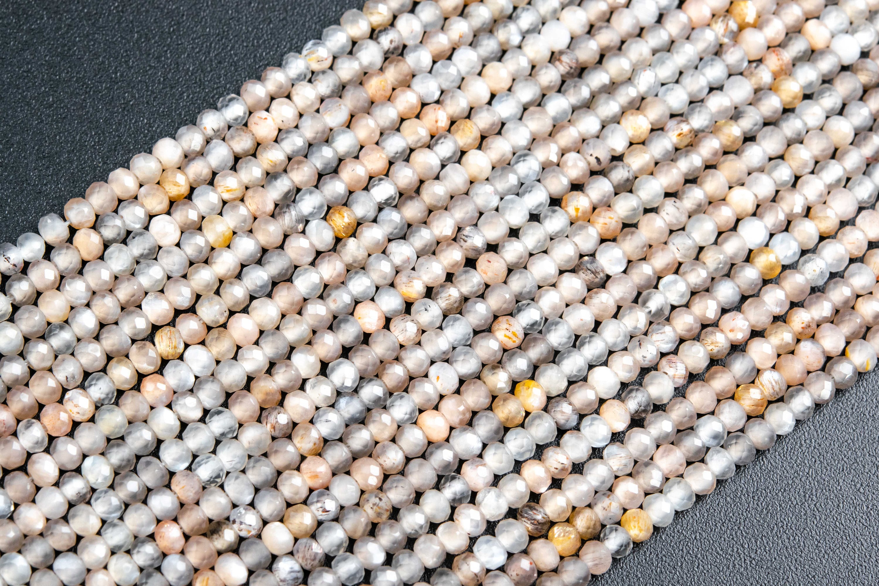 3x2mm Sunstone Hematite Inclusions Beads Grade Aa Genuine Natural Full Strand Faceted Rondelle Loose Bead 15" Bulk Lot Options (117863-3982) 3x2mm Sunstone Hematite Inclusions Beads Grade Aa Genuine Natural Full Strand Faceted Rondelle Loose Bead 15" Bulk Lot Options (117863-3982)