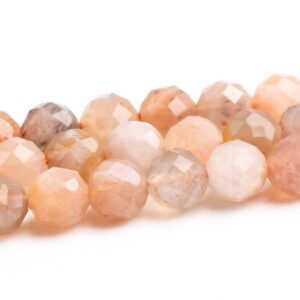 4-5mm Orange Sunstone Beads Grade Aa Genuine Natural Gemstone Faceted Round Loose Beads 15" / 7.5" Bulk Lot Options (118958)