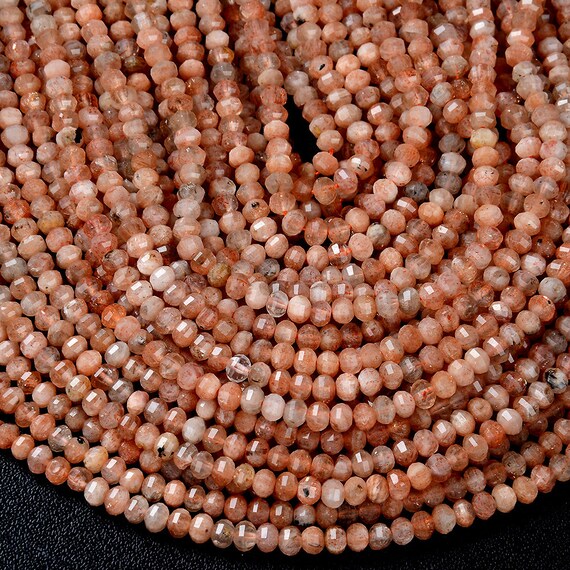 4x3mm Natural Sunstone Gemstone Grade Aa Micro Faceted Lantern Loose Beads Bulk Lot 1,2,6,12 And 50 (p35) 4x3mm Natural Sunstone Gemstone Grade Aa Micro Faceted Lantern Loose Beads Bulk Lot 1,2,6,12 And 50 (p35)