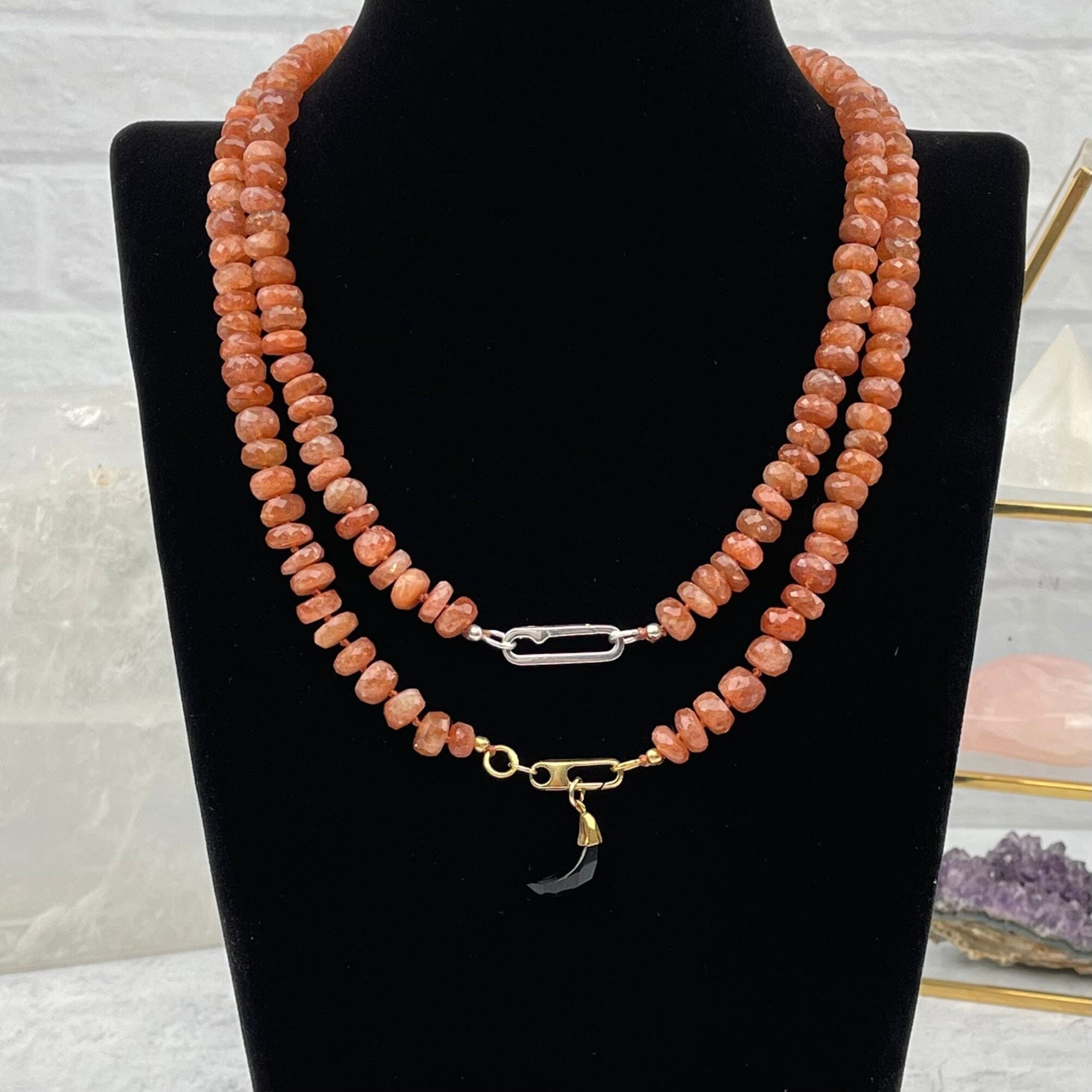 Sunstone Candy Gemstone Necklace - You Choose Style -
